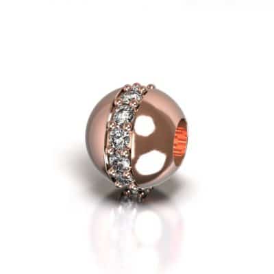 Asbedel Pandora met Swarovski zirkonia’s, roségoud