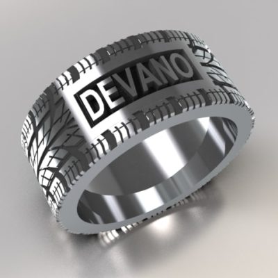 Tekst-/naamring Devano Buddha-serie, zilver