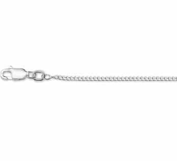 Collier Gourmet 1.8 mm 45 cm, zilver