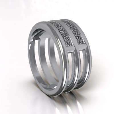 Asring Stage Together met zichtbare as, zilver