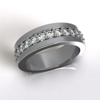 Asring Agnes met Swarovski zirkonia’s, zilver