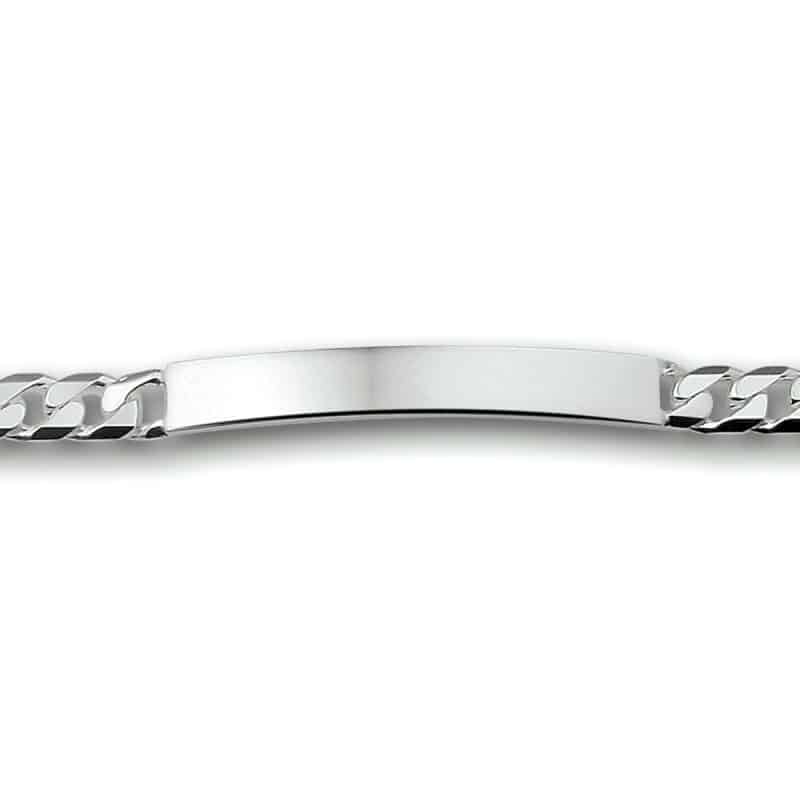 As graveerarmband gourmet met plaat 6 mm, zilver artikelnummer 1014756