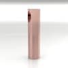 Roségouden ashanger buis rond 6 x 24 mm, klassieke ashanger fijn afgewerkt