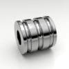 Zilveren Pandora asbedel buisje met 3 smalle groeven, die over de gehele omtrek van de bedel lopen. Deze bedel is geschikt voor de officiële Pandora armband en kan prachtig gecombineerd worden met andere Pandora bedels.