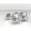 14 karaat, witgouden asoorbellen Forever Yours met solitair steen en chaton met hart uit complete set sieraden
