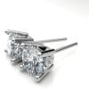 14 karaat, witgouden asoorbellen Forever Yours met solitair steen en chaton met hart uit complete set sieraden