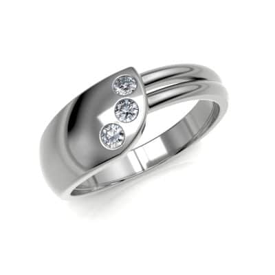 Asring From Source to Life met 3 zirkonia’s, zilver