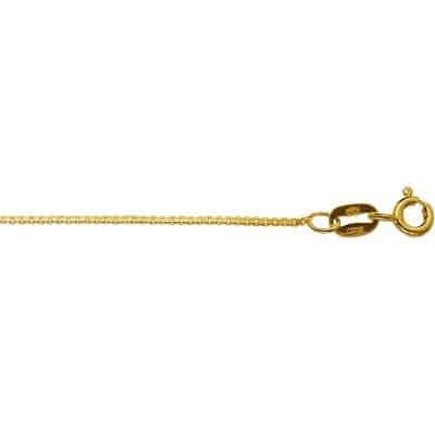 Collier Venetiaans 0.8 mm 42 cm, geelgoud