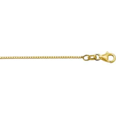 Collier Venetiaans 1.1 mm 42 cm, geelgoud