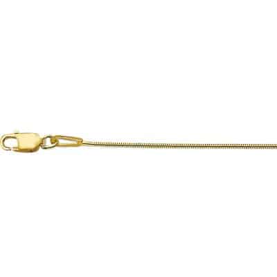 Collier Slang rond 1.1 mm 42 cm, geelgoud