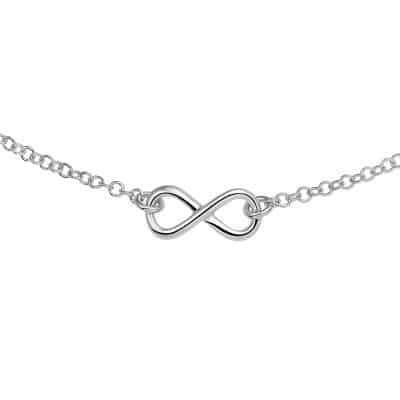 As collier Infinity, zilver
