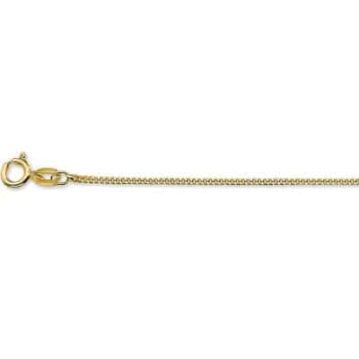 Collier Gourmet 1.2 mm 50 cm, geelgoud