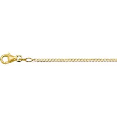 Collier Gourmet 1.7 mm 50 cm, geelgoud