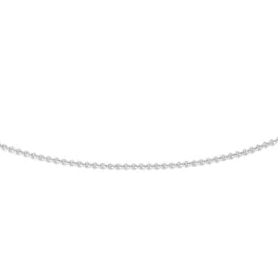 Collier Anker plat 0.8 mm 45 cm, witgoud